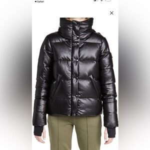 Sam Black Vegan Leather Isabel Puffer